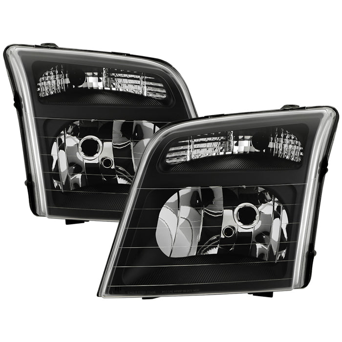 ( OE ) Ford Transit Connect 2010-2013 OEM Style Headlights - Black