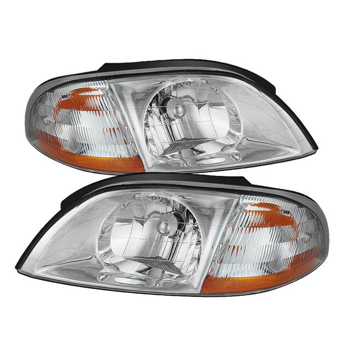 ( Akkon ) Ford Windstar 99-03 Crystal Headlights - Chrome