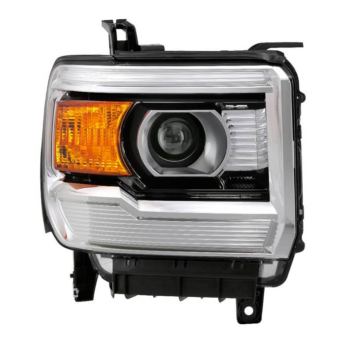 ( POE ) GMC Sierra 1500 14-15 / Sierra 2500HD 3500HD 2015-2019 Halogen Models ( Don‘t Fit Factory HID Models ) Passenger Side Headlight - Low Beam-H7(Included) ; High Beam-H7(Included) ; Signal-7443(Not Included) - OEM Right