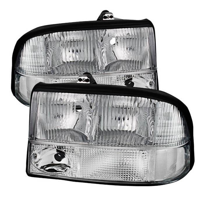 ( Akkon ) GMC S-15 Sonoma 98-04 (with Fog Lights Models Only)/GMC Jimmy S-15 98-01 (with Fog Lights Models Only)/Oldsmobile Bravada 98-01 (with Fog Lights Models Only) Crystal Headlights - Chrome