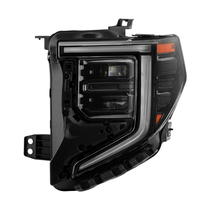 ( POE ) GMC Sierra 1500 22-24 Base | SLE | Elevation Full LED (All Black Bezel) Headlight - OE Left
