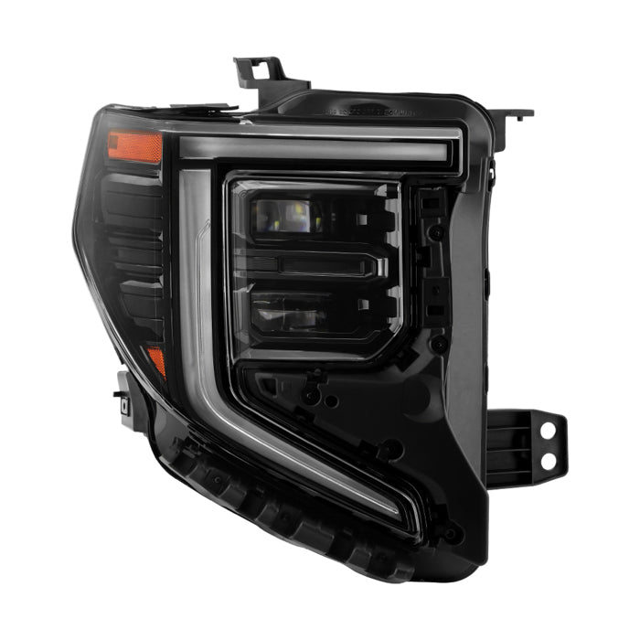 ( POE ) GMC Sierra 1500 22-24 Base | SLE | Elevation Full LED (All Black Bezel) Headlight - OE Right