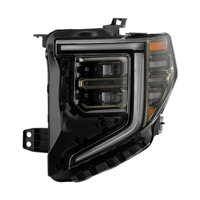 ( POE ) GMC Sierra 1500 22-24 AT4 Full LED (Black & Smoke Bezel) Headlight - OE Left