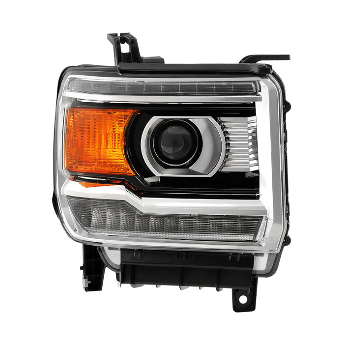( POE ) GMC Sierra 2500 15-19 HID (D5S Bulb) w/LED DRL Projector Headlight - OE Right