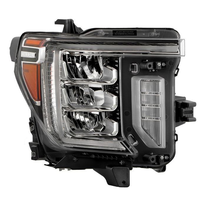 ( POE ) GMC Sierra 2500 3500 HD (Fit Denali AT4 / SLT) Full LED DRL Headlight -OE Right