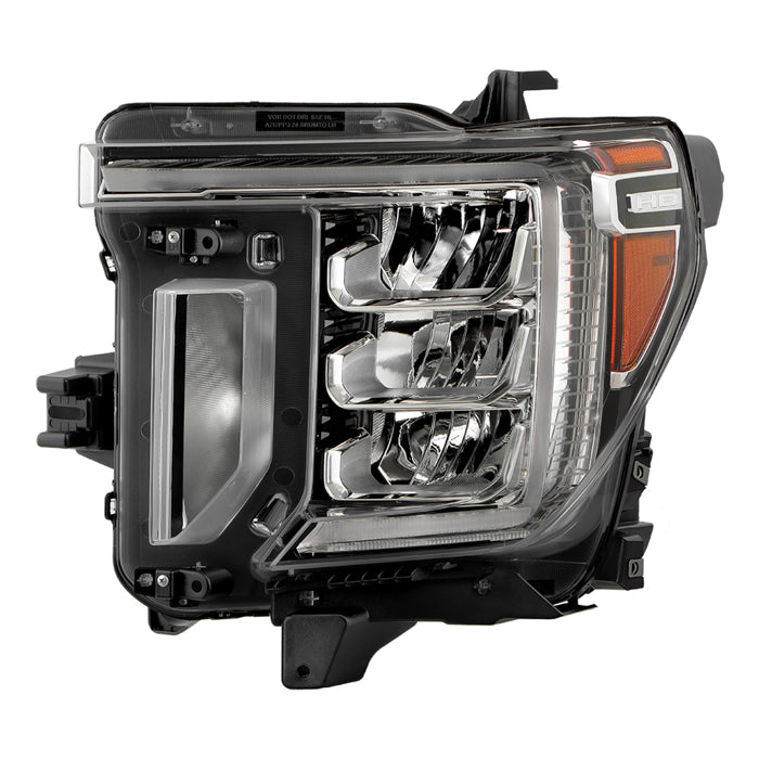 ( POE ) GMC Sierra 2500 3500 HD (Not Fit Denali AT4 / SLT) w/Halogen Signal + LED DRL Headlight -OE Left