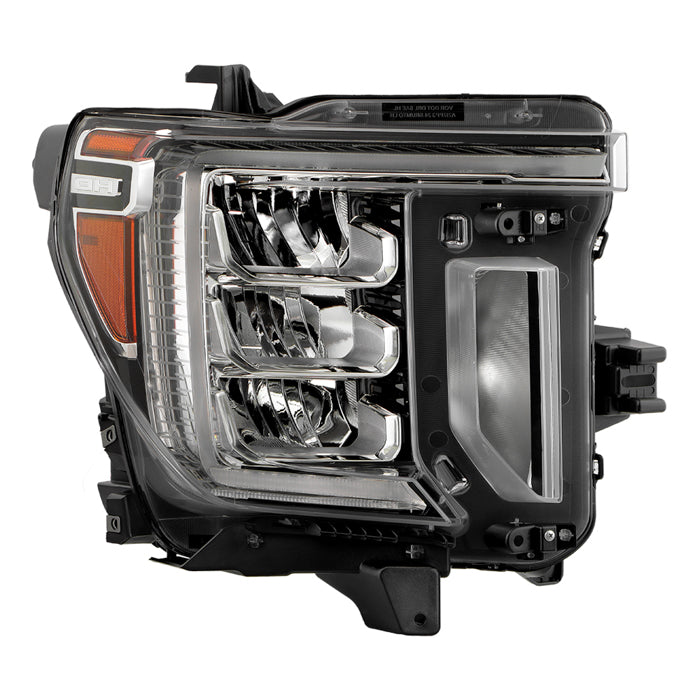 ( POE ) GMC Sierra 2500 3500 HD (Not Fit Denali AT4 / SLT) w/Halogen Signal + LED DRL Headlight -OE Right