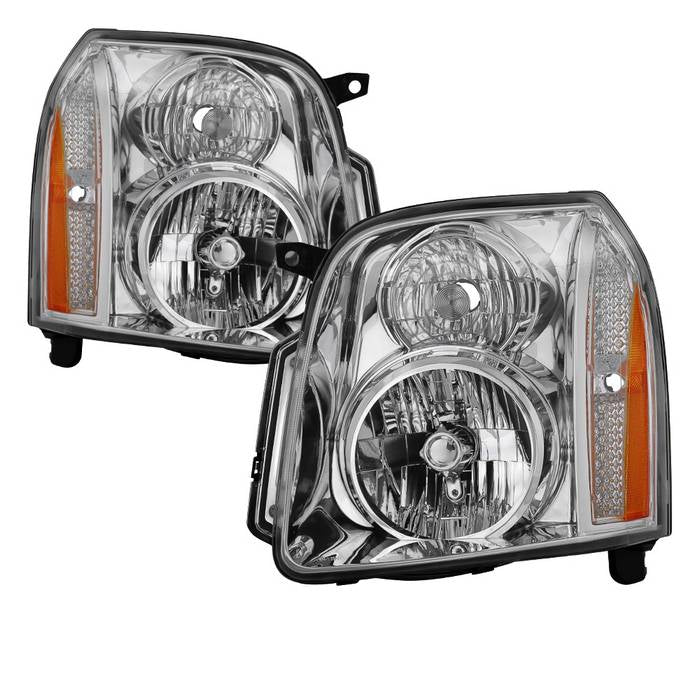 ( OE ) GMC Yukon Denali 07-14/Yukon XL Denali 07-14/Yukon Hybrid Denali 10-14 Crystal Headlights - Chrome