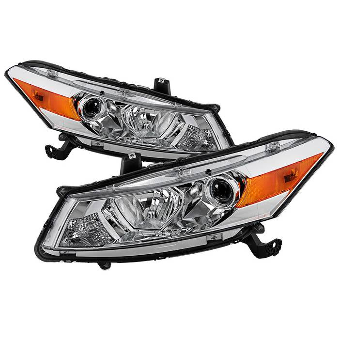 ( xTune ) Honda Accord 08-10 Coupe Only ( Will Not Fit 4 door Sedan Models ) OEM Style Headlights - Low Beam-H11(Not Included) ; High Beam-HB3(Not Included) ; Signal-1157A(Not Included) - Chrome