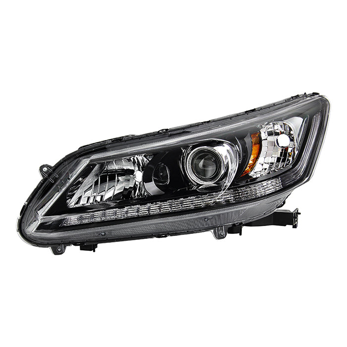 ( xTune ) Honda Accord 2013-2015 Sedan Halogen Models Only ( Don‘t Fit Xenon HID and Model with LED Daytime Running Light ) Driver Side Headlight - Low Beam-H11(Not Included) ; High Beam-HB3(Not Included) ; Signal-1157A(Not Included) - OEM Left