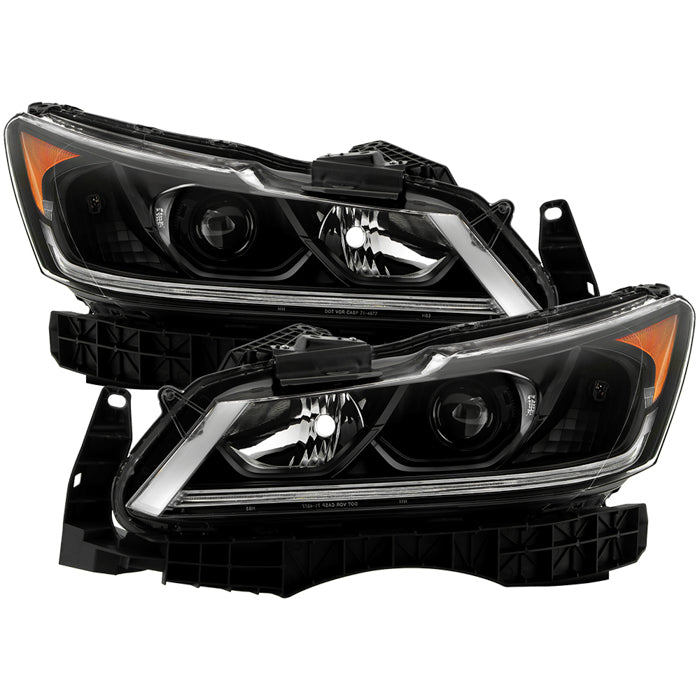 ( OE ) Honda Accord 16-18 w/LED DRL Projector Headlight - Low Beam-H11(Included) ; High Beam-HB3(Included) ; Signal-7440A(Included) - OE Black
