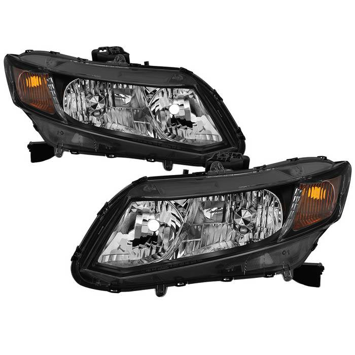 ( xTune ) Honda Civic 2012-2015 ( Does Not Fit Hybrid Models) OEM Style Headlights -Black