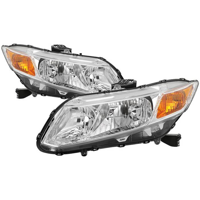 ( xTune ) Honda Civic 2012-2015 ( Does Not Fit Hybrid Models) OEM Style Headlights -Chrome