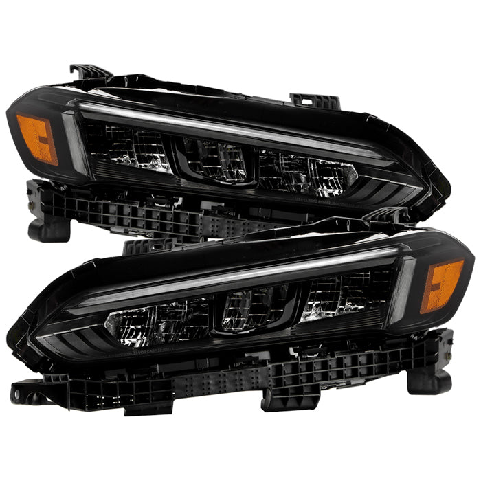( OE ) Honda Civic 22-24 (Fit All Model) ALL BLACK Full LED w/LED DRL Headlight - Black
