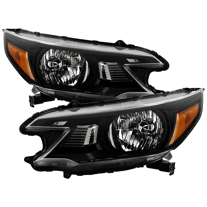 ( OE ) Honda CRV 2012-2014 Halogen Models - OEM Style Headlights- Low Beam-HB2(Not Included) ; High Beam-HB2(Not Included) ; Signal-1157NA(Not Included) - Left