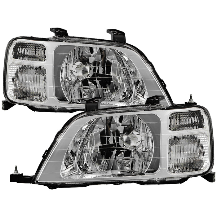 ( OE ) Honda CR-V 97-01 Halogen OEM Style Headlight - SET - Chrome