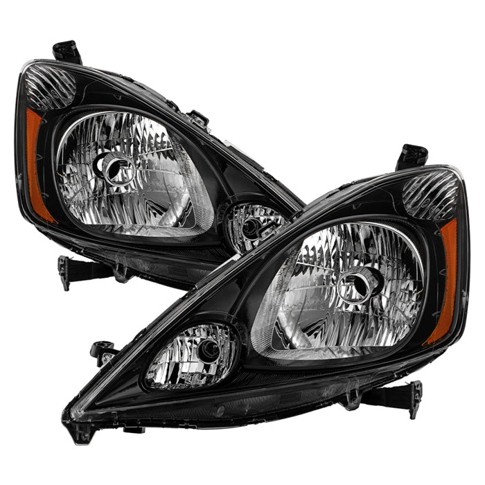 ( OE ) Honda Fit 09-11 Sport Black Housing Halogen Headlight - OE SET