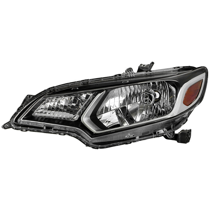 ( OE ) Honda Fit 15-17 Chrome Housing Halogen Headlight - OE Left