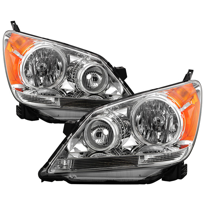 ( Akkon ) Honda Odyssey 08-10 OEM Style Headlights - Low Beam-HB4(Not Included) ; High Beam-HB3(Not Included) ; Signal-W21W(Included) - Chrome