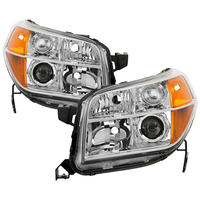 ( OE ) Honda Pilot 06-08 OEM Style Headlights - Low Beam-H11(Not Included) ; High Beam-9005(Not Included) ; Signal-7507(Not Included) - Chrome