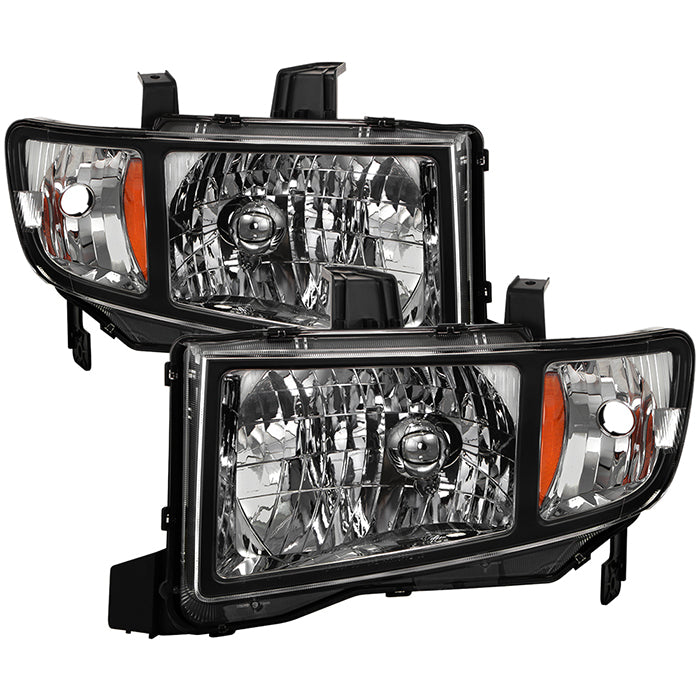 ( Akkon ) Honda Ridgeline 06-13 Crystal Headlights - Black