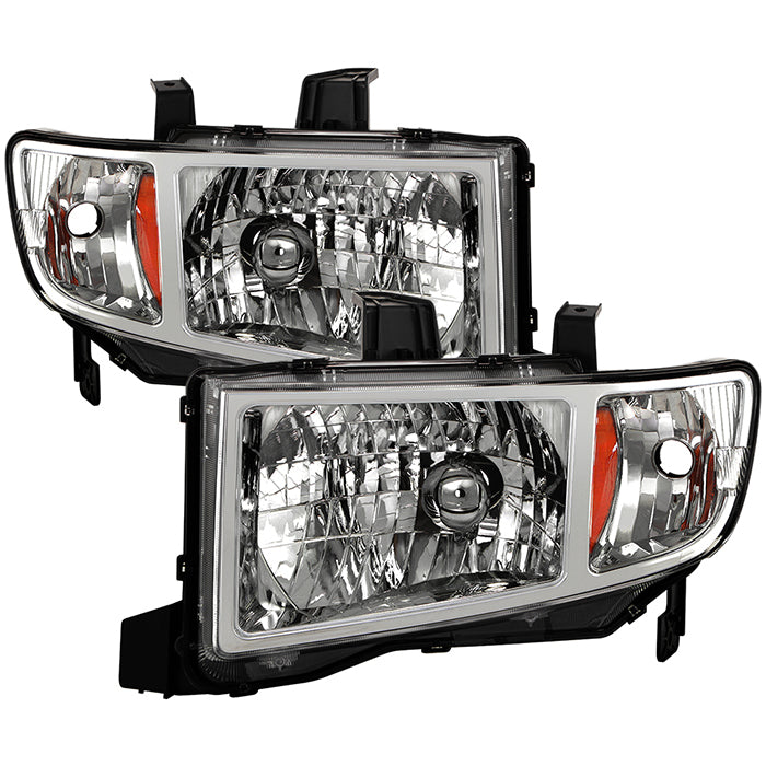 ( Akkon ) Honda Ridgeline 06-13 Crystal Headlights - Chrome