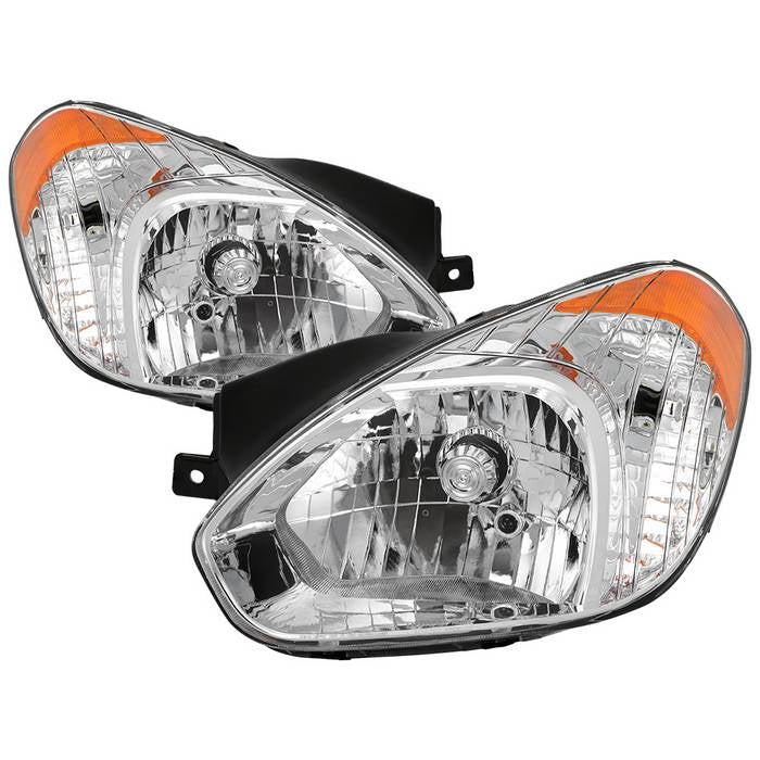 ( OE ) Hyundai Accent 2007-2011 OEM Style Headlights - Chrome