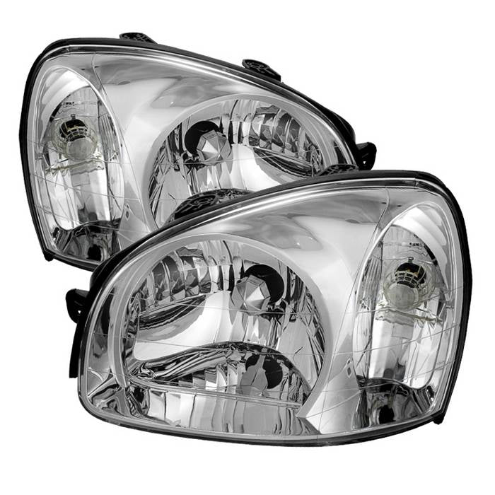 ( Akkon ) Hyundai Santa Fe 03-06 (after 7-14-03) Crystal Headlights - Chrome