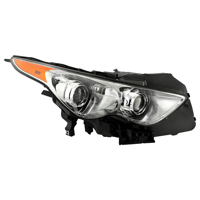 ( OE ) Infiniti FX37 FX35 FX50 09-17 HID w/AFS (w/o Sport Pkg; 20/21 Wheels) Headlight - Low Beam-D5S(Not Included) ; High Beam-D5S(Not Included) ; Signal-PWY24W(Included) - OE Right