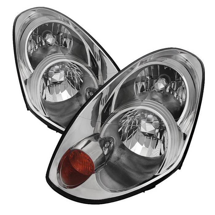 ( Akkon )Infiniti G35 05-06 Sedan Crystal Headlights - Xenon/HID Model Only ( Not Compatible With Halogen Model ) - Chrome