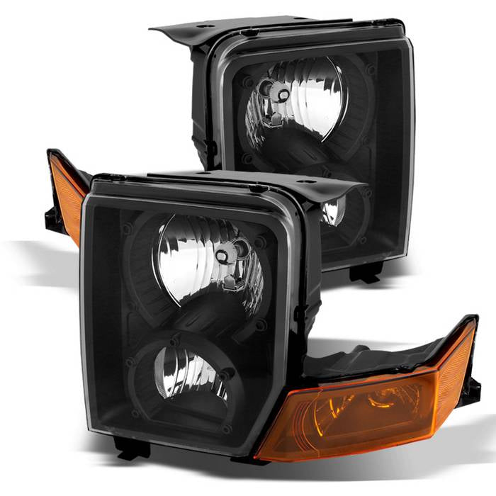 ( Akkon ) Jeep Commander 06-10 Crystal Headlights - Black