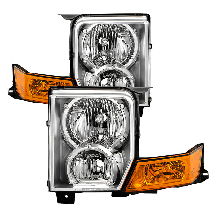 ( OE ) Jeep Commander 2006-2010 OEM Style Headlights - Chrome
