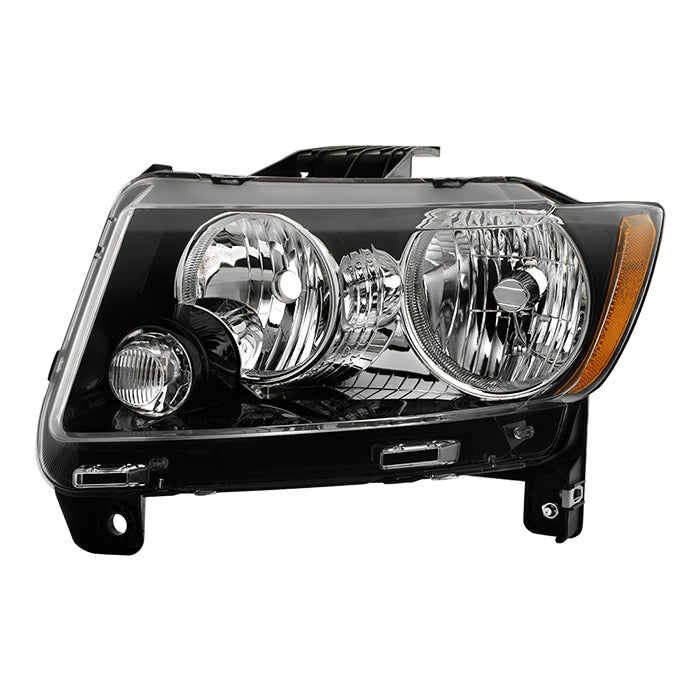 ( OE ) Jeep Compass 2014-2017 OEM Driver Side Headlight - Left - Black Trim