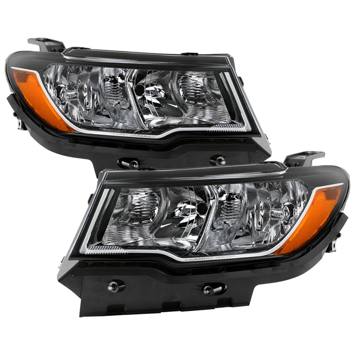 ( POE) Jeep Compass 17-21 Halogen Headlight - Low Beam-H11(Included) ; High Beam-9005(Included) - OE SET