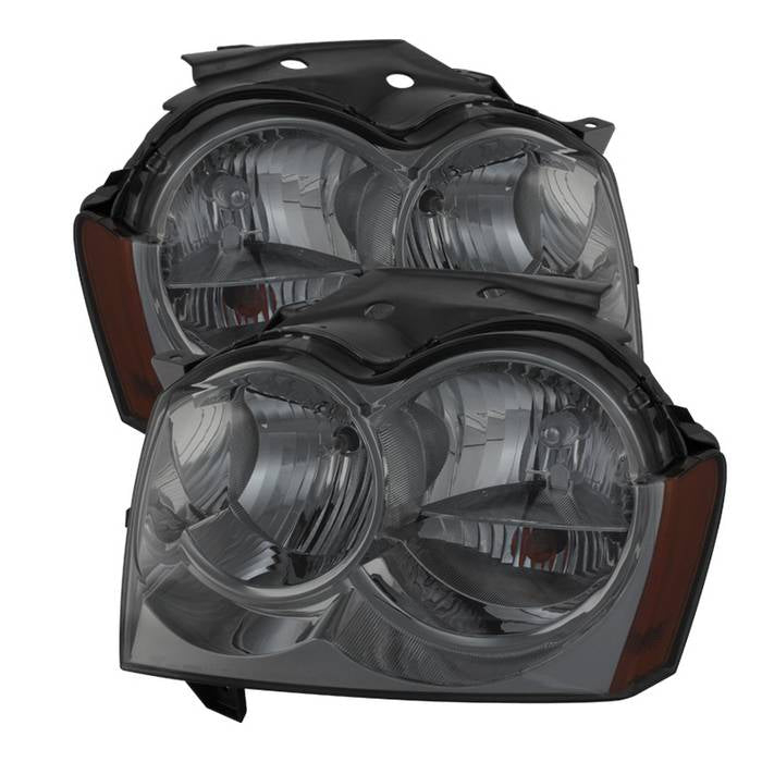 ( Akkon ) Jeep Grand Cherokee 05-07 Crystal Headlights - Smoke