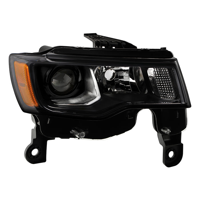( POE ) Jeep Grand Cherokee Halogen Headlight (68266646AE) - Low Beam-H11(Included) ; High Beam-H9(Included) ; Signal-7444NA(Included) - OE Black Right