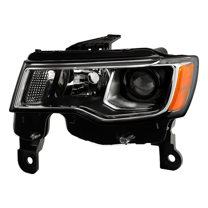 ( POE ) Jeep Grand Cherokee Halogen Headlight (68289235AE) - Low Beam-H11(Included) ; High Beam-H9(Included) ; Signal-7444NA(Included) - OE Left