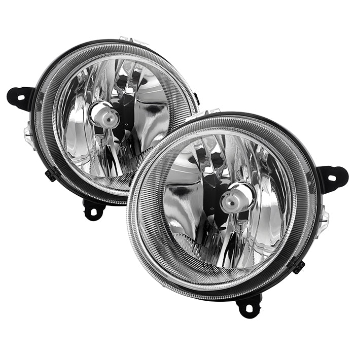 ( Akkon ) Jeep Patriot 07-17 / Jeep Compass 07-10 ( Don‘t Fit Models With Automatic Leveling Headlights ) OEM Style Headlights - Low Beam-H13(Not Included) - Chrome