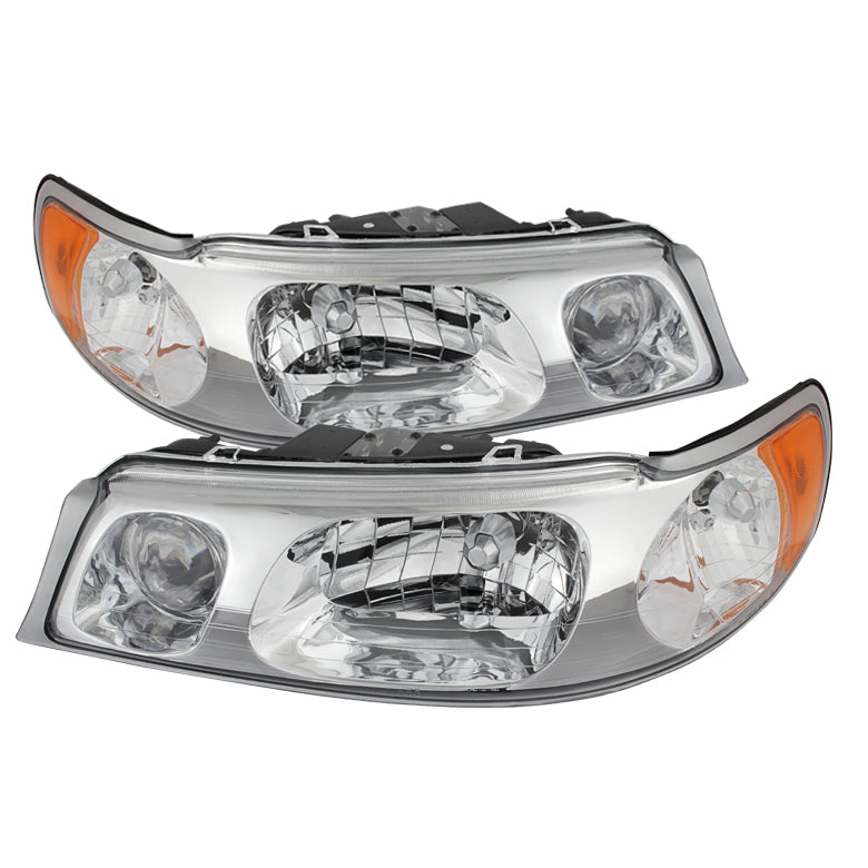 ( OE ) Lincoln Town Car 98-02 Crystal Headlights - Chrome
