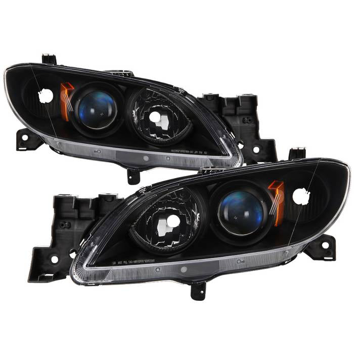 ( xTune ) Mazda 3 Sedan 04-09 Halogen ( Don‘t Fit Factory HID and 5 dr. Hatchback Models ) OEM Style Headlights - Black