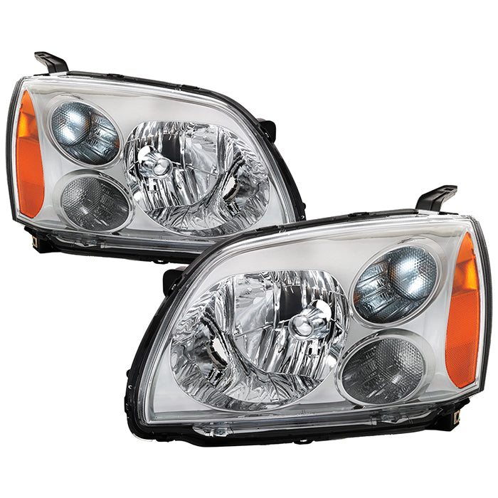 ( OE ) Mitsubishi Galant 04-12 Halogen Headlights SET - Low Beam-9006(Not Included) ; High Beam-9005(Not Included) ; Signal-1157A(Not Included) - OE Chrome