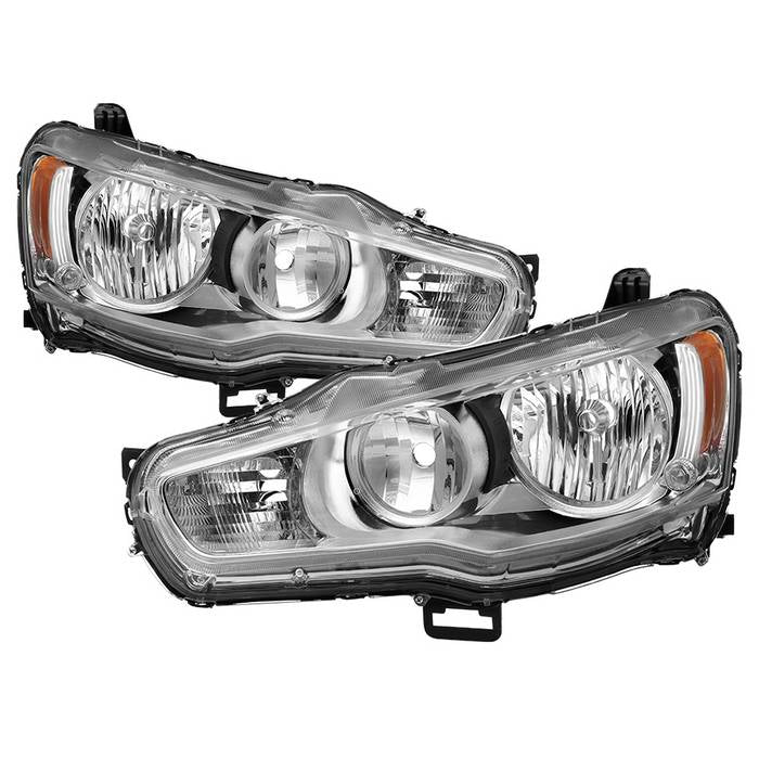 ( OE ) Mitsubishi Lancer 08-17 OE Style Headlights - ALL Chrome