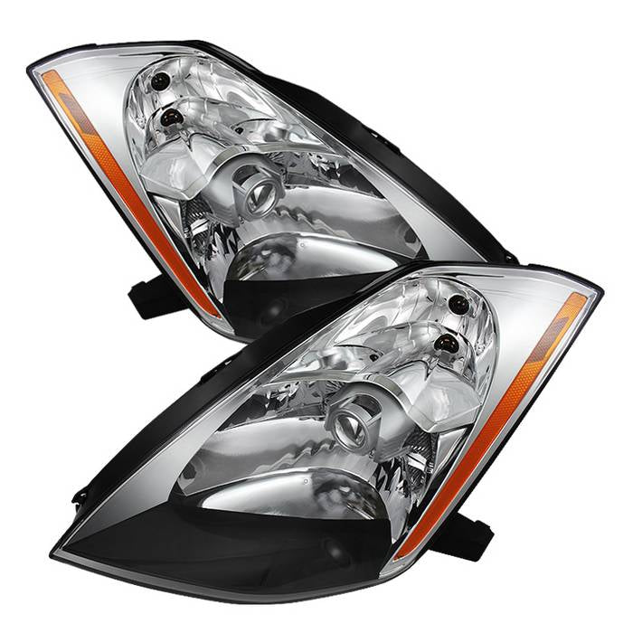 ( Akkon ) Nissan 350Z 03-05 (HID Model Only) Crystal Headlights - Chrome