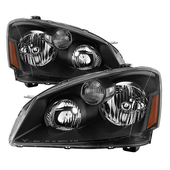 ( xTune ) Nissan Altima 05-06 Halogen Model Only ( Does Not Fit HID Model ) OEM Style Black Bezel Headlights