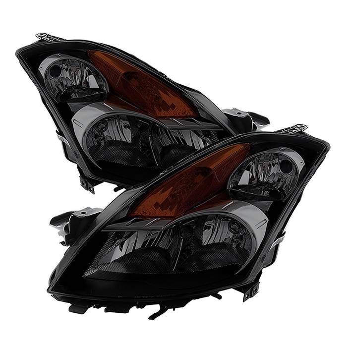 ( xTune ) Nissan Altima 07-09 Sedan OEM Style Headlights - Halogen Model Only ( Not Compatible With Xenon/HID Model ) - Black Smoked