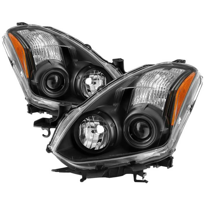 ( Akkon ) Nissan Altima Coupe 2010-2013 Halogen Only ( Won‘t fit HID Models ) OEM Style Projector Headlights - Black