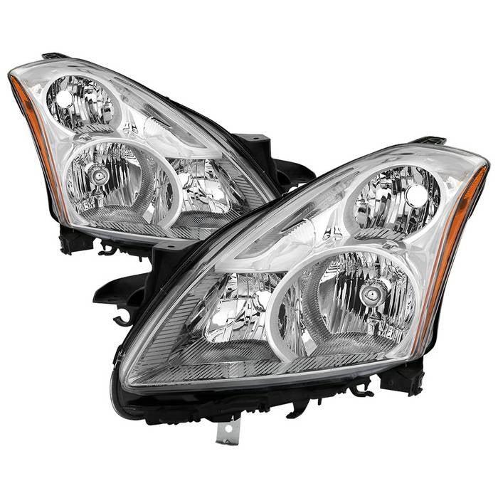 ( xTune ) Nissan Altima sedan 2010-2012 Halogen Only ( Won‘t fit HID Models ) OEM Style Headlights - Low Beam-H11(Not Included) ; High Beam-H9(Not Included) ; Signal-3457A(Not Included) - Chrome
