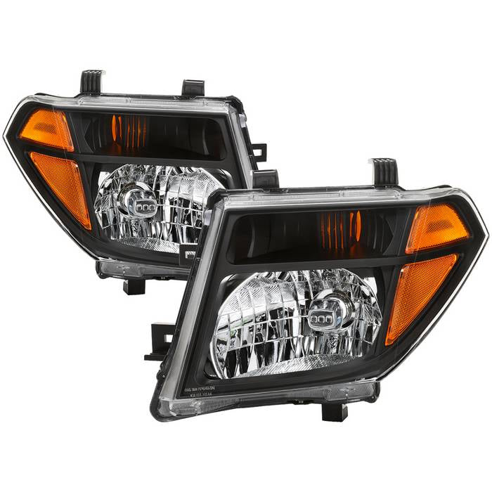 ( xTune ) Nissan Frontier 05-08 / Pathfinder 05-07 OEM Style Headlights - Low Beam-9007(Not Included) ; High Beam-9007(Not Included) ; Signal-3457K(Not Included) - Black