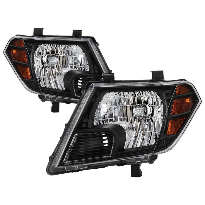 ( xTune ) Nissan Frontier 2009-2021 OEM Style Headlights - Low Beam-HB5(Not Included) ; High Beam-HB5(Not Included) ; Signal-7444NA(Not Included) - Black