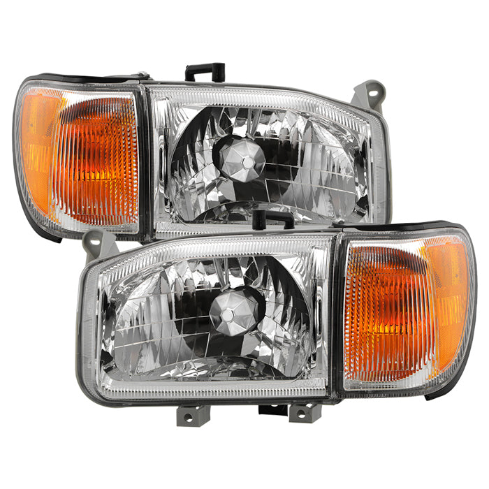 ( OE ) Nissan Pathfinder 99-04 w/Corner 4pcs Headlights - OE Chrome